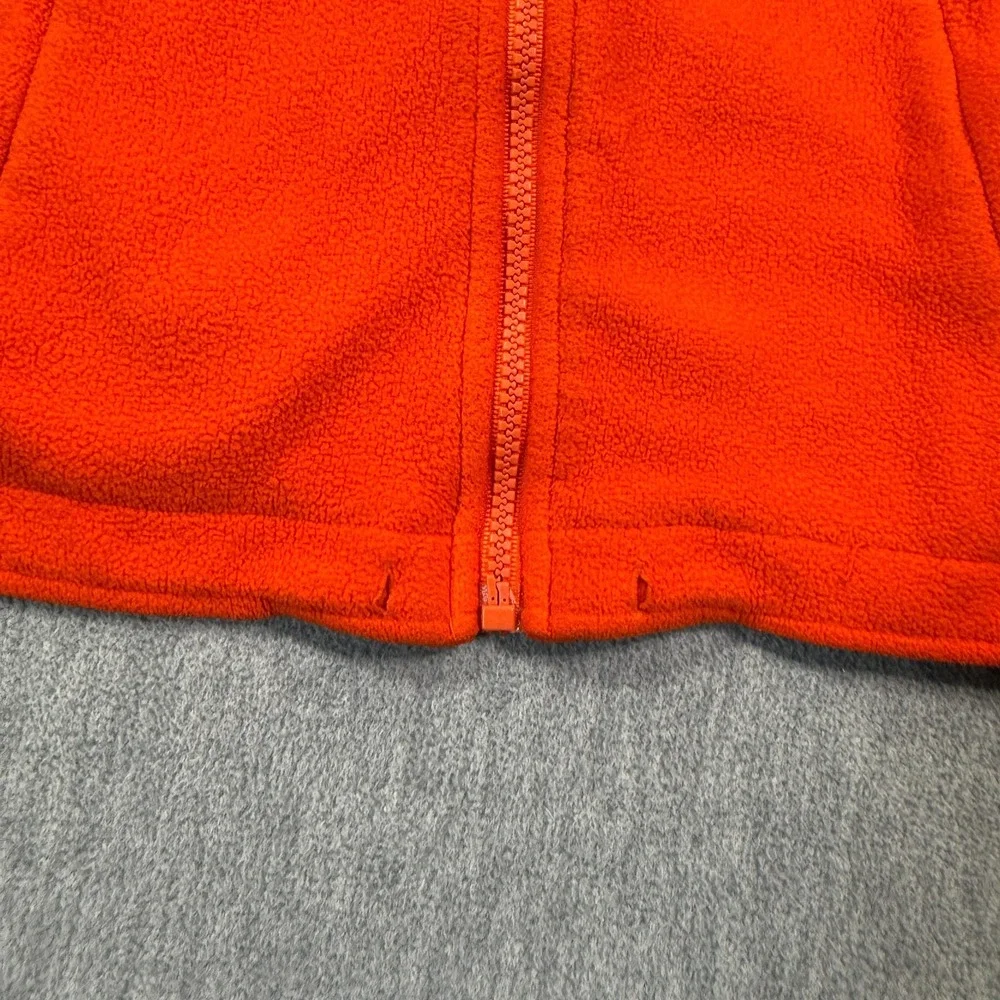 Energie Fleece Jacket‎ Womens Medium Orange Polar 2000 Butterfly Patch Full Zip